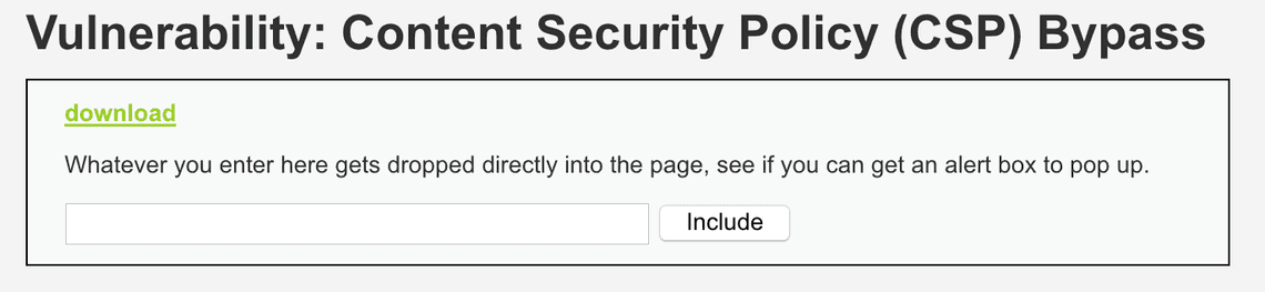 Content Security Policy By Pass
