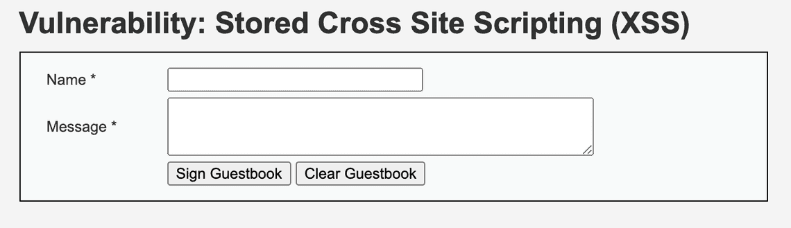 Stored Cross Site Scripting (XSS)