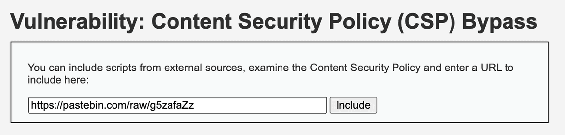 Content Security Policy By Pass